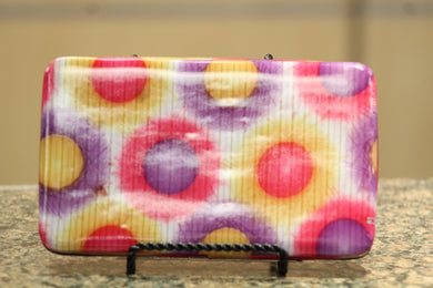 ADO | Sunburst Print Clutch Wallet Pink