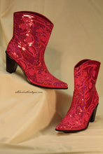 Helen's Heart | Full Embellished Sequin Fuchsia Boot