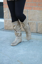 Qupid | Neo Mid-Calf Slouchy Boot Taupe