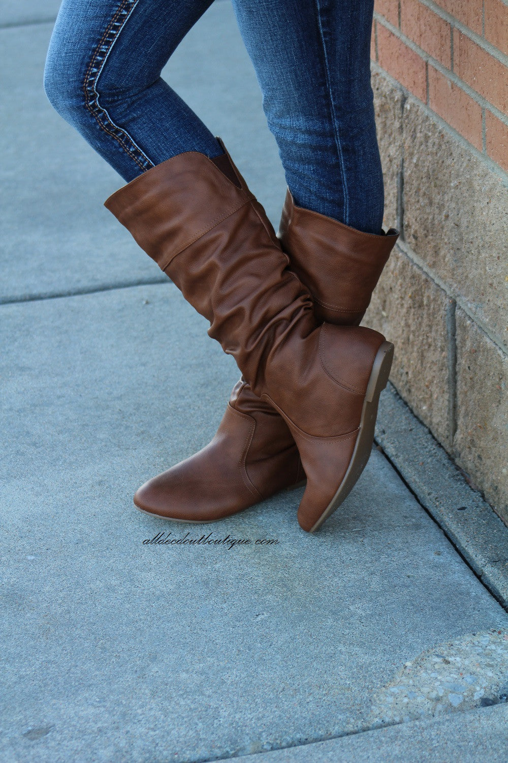Bonnibel | Danniz Mid-Calf Slouchy Boot Tan