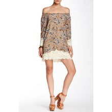 Blu Pepper Lace Trim Paisley Print Tunic Dress | All Dec'd Out