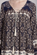 Blu Pepper Navy Boho Tunic Dress | All Dec'd Out