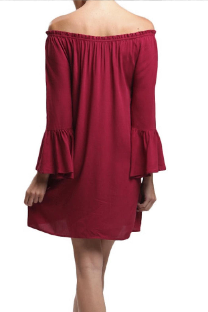 Blu Pepper Burgundy Tunic Dress All Dec'd Out All Decd Out