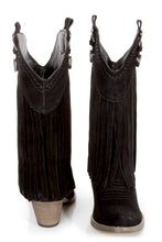 Very Volatile Hillside Fringe Cowgirl Boots Black | All Dec'd Out