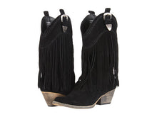 Very Volatile Hillside Fringe Cowgirl Boots Black | All Dec'd Out