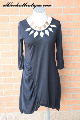 Lily | Dress with Cut Outs Black