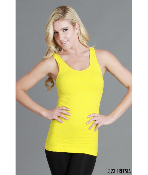 NS5178 Niki Biki Wide Strap Long Tank Cami Freesia