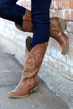 Very Volatile | Raspy Cowgirl Boots Taupe - All Decd Out