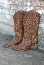 Very Volatile | Raspy Cowgirl Boots Taupe - All Decd Out