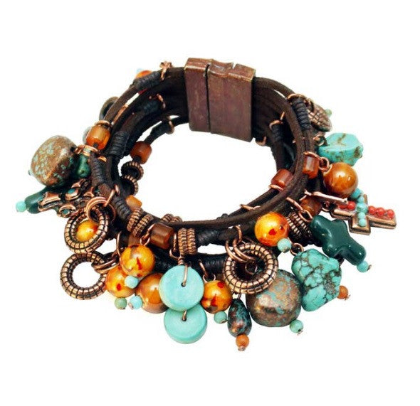 Treska | Trinkets on Cord Bracelet - All Decd Out