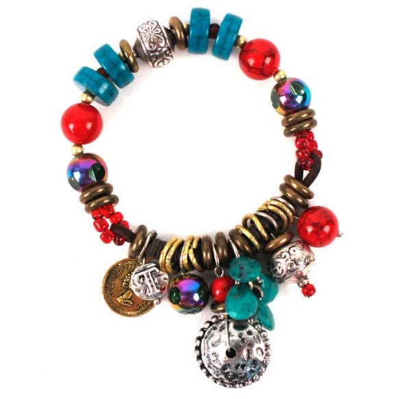Treska | Beaded Dangle Bracelet