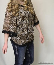 By Together | Cheetah Print Top with Black Crochet Trimming