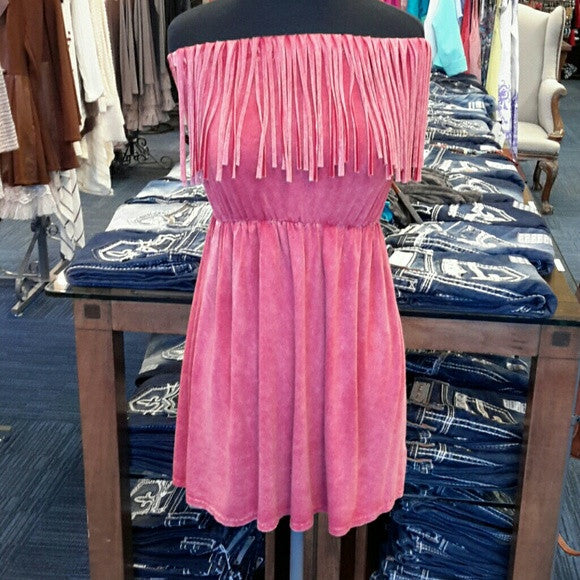 T*PARTY | Mini Red Blouse with Tassels - All Decd Out