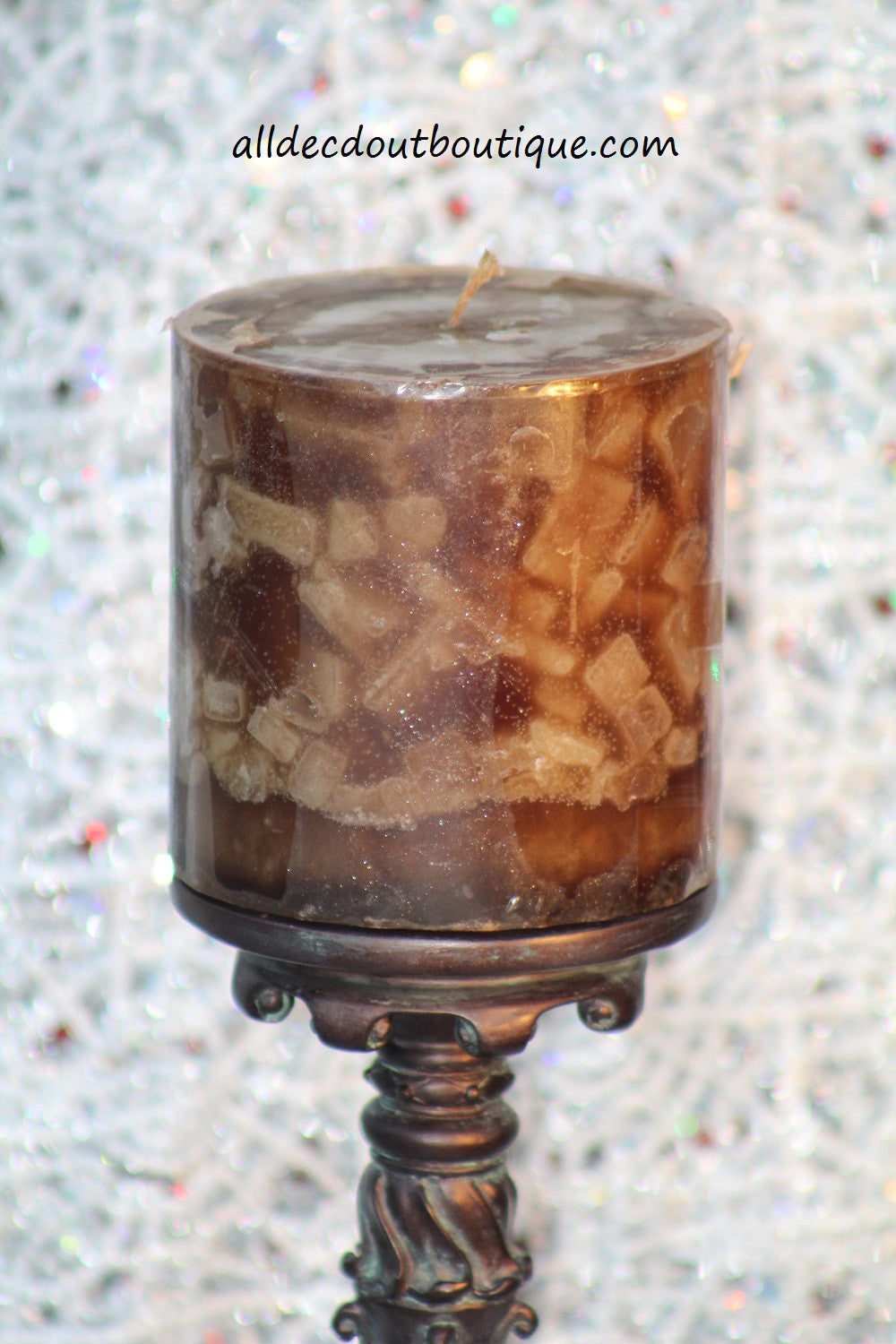 Pillar Candle | 4 x 4 Vanilla - All Decd Out