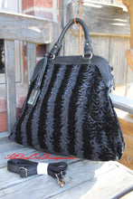 Treska | Black Fur Purse