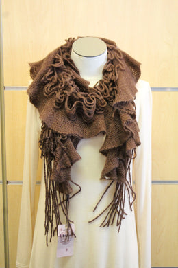 Treska | Wrap Sweater Scarf Brown