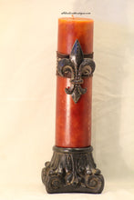 Pillar Candle Holder | 5" x 8" Ceramic Sandoval