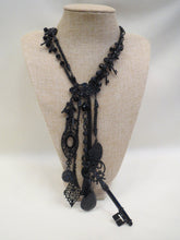 Treska Teardrop Key Necklace Black | All Dec'd Out