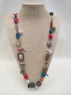 Treska Long Single Strand Charm Necklace | All Dec'd Out