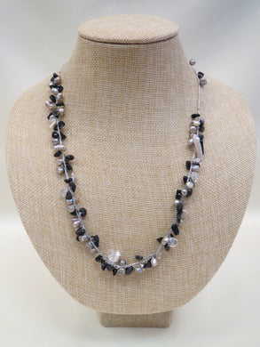 ADO Pearl Necklace Black, Grey, White | All Dec'd Out