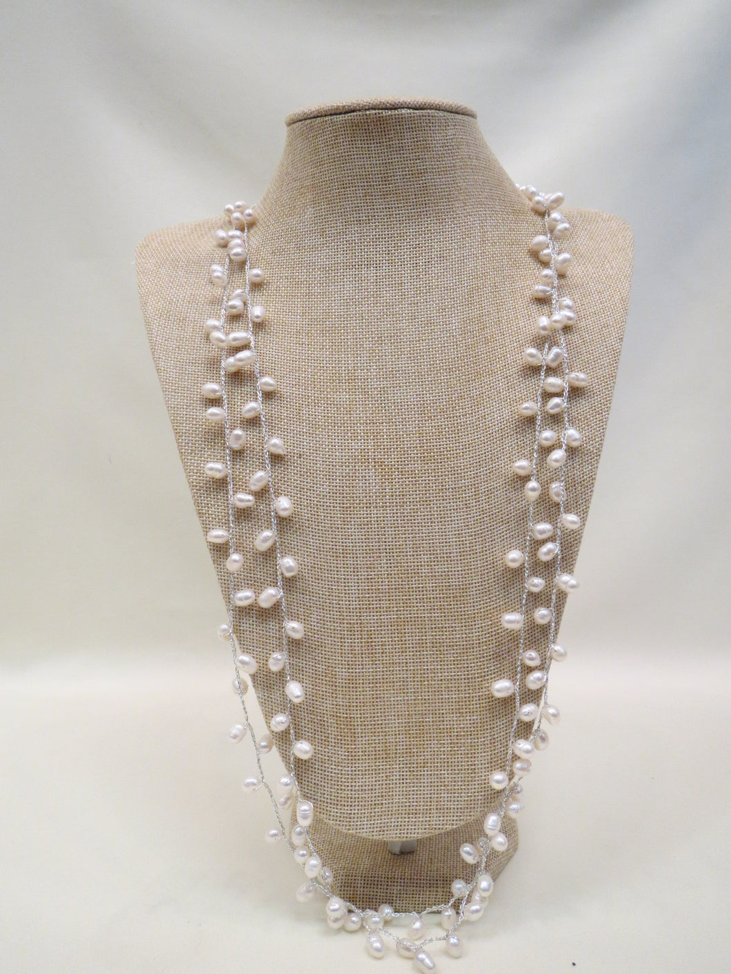 ADO Silver Thread Necklace w/ Pearls | All Dec'd Out
