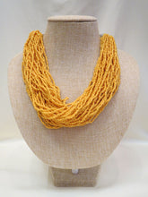 ADO | Yellow Multi Strand Beaded Necklace - All Decd Out