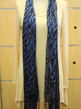 ADO | Wrap Blue Zebra Print Scarf