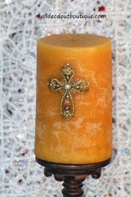 Pillar Candle | 4 x 6 Hazelnut - All Decd Out