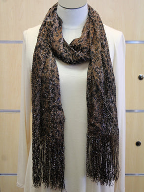 ADO | Wrap Brown Leopard Print Scarf