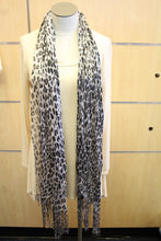 ADO | Wrap Silver Leopard Print Scarf