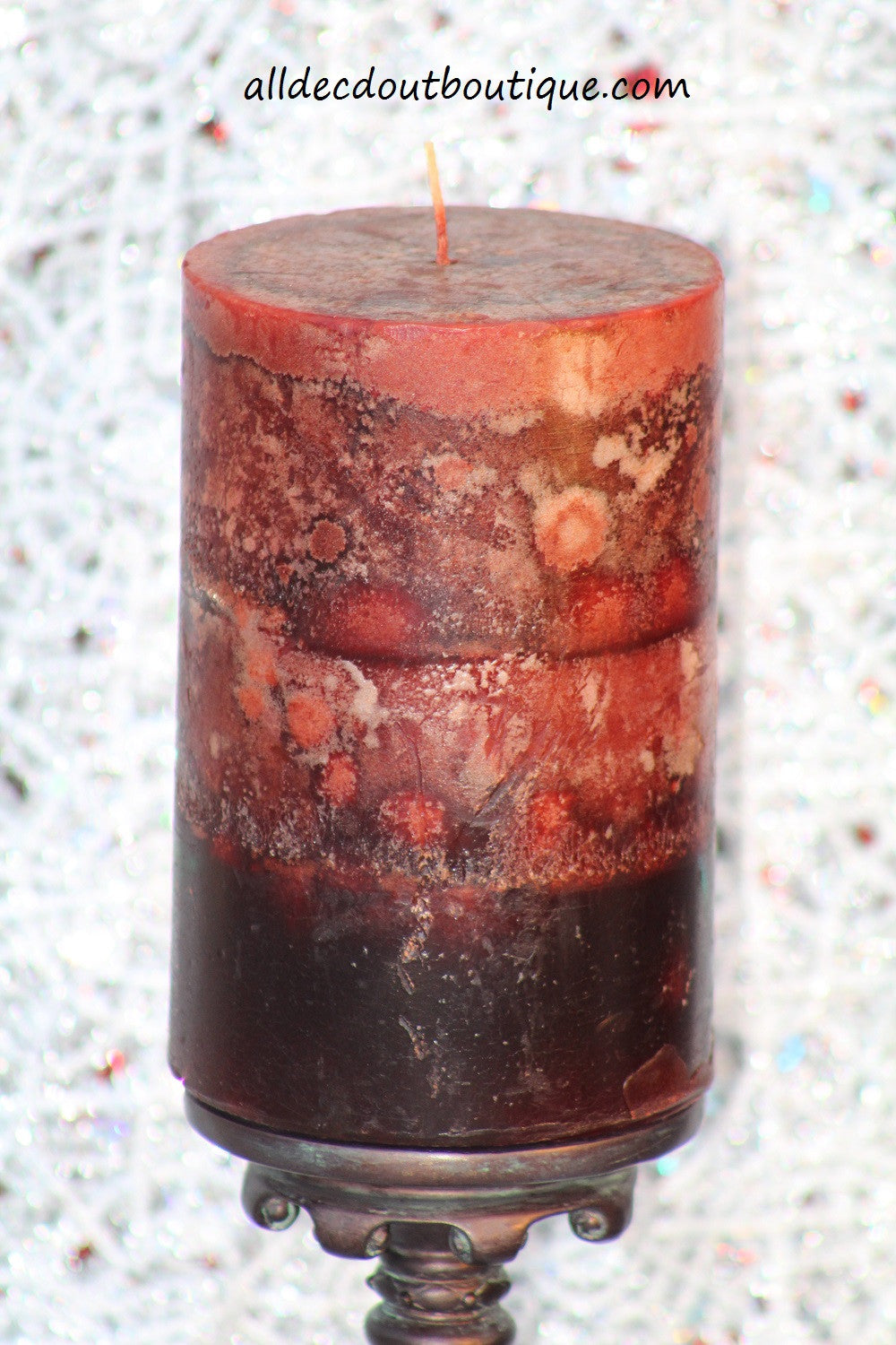 Pillar Candle | 4 x 6 Multi Color Blackberry - All Decd Out