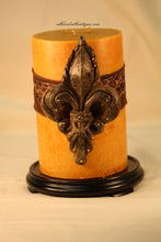 Pillar Candle Holder | 1" x 7" Round Wood