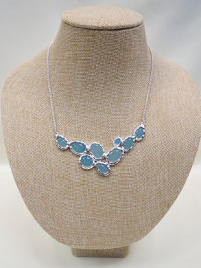 ADO | Mint & Silver Bib Necklace