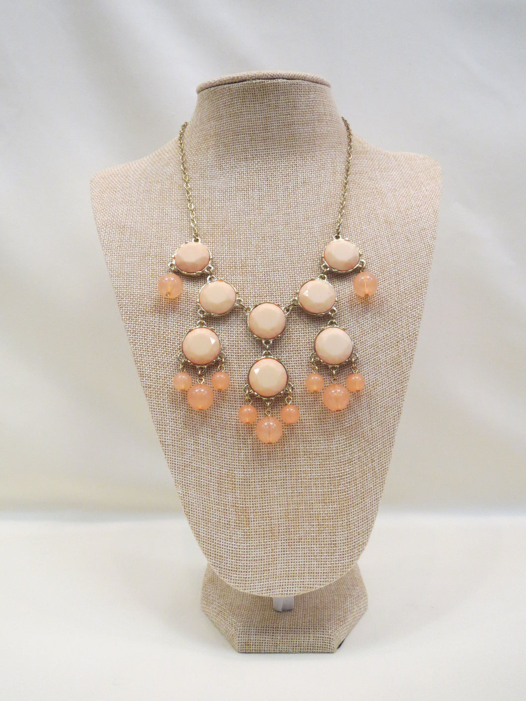 ADO | Bubble Necklace Two-Tone Peach - All Decd Out