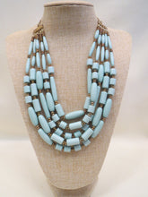 ADO | Mint Green & Gold Multi Layer Necklace - All Decd Out