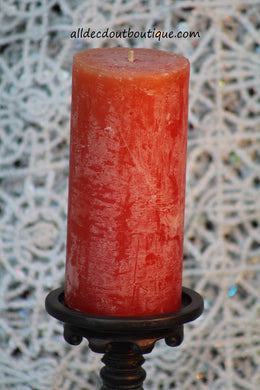 Pillar Candle Orange Unscented