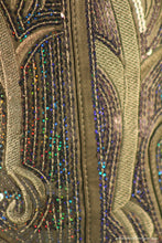 Helen's Heart | Full Embellished Sequin Charcoal Boot