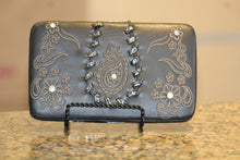 ADO | Western Stitched Clutch Wallet Black