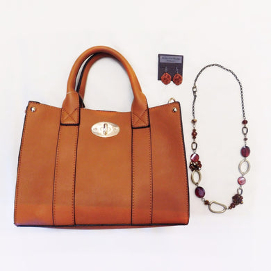 ADO | Gold & Brown Necklace Long - All Decd Out