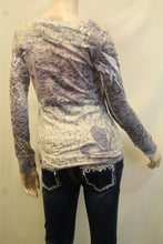 Vocal | Embellished Long Sleeve with Fleur De Lis Top
