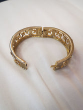 ADO | Fleur De Lis Gold Cuff Bracelet with Latch - All Decd Out