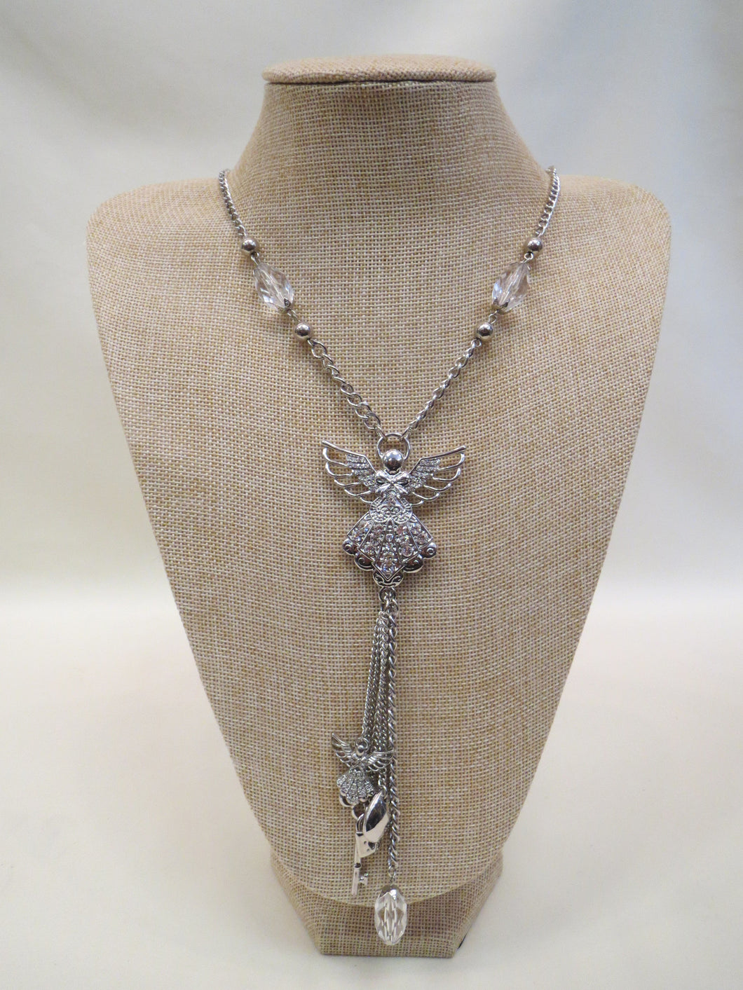 ADO Silver Angel Necklace with Charms | All Dec'd Out