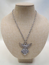 ADO | Embellished Silver Angel Necklace - All Decd Out
