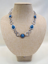 ADO Silver Chain Blue Stone Necklace | All Dec'd Out