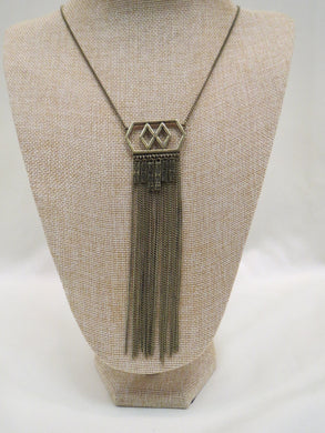 ADO | Aztec Gold Pendant Necklace Long - All Decd Out
