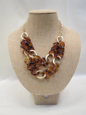 ADO Leopard & Gold Chain Necklace | All Dec'd Out