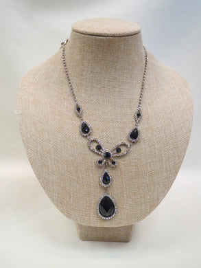 ADO Teardrop Butterfly Necklace Black | All Dec'd Out