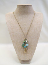 ADO | Long Charm Necklace Green
