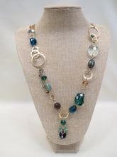 ADO Long Stone Necklace Gold, Green, Turquoise | All Dec'd Out