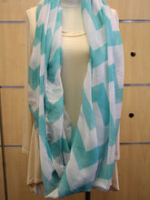 ADO | Infinity Bright Mint Chevron Scarf - All Decd Out